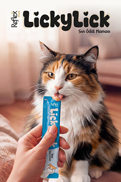 Reflex Plus LickyLick Ton Balıklı Sıvı Ödül Maması 60g (4 x 15 g)