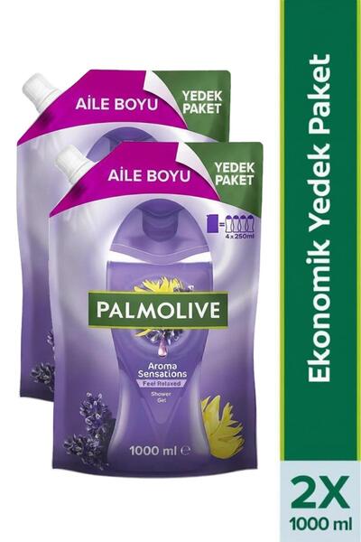 Palmolive Aroma Sensations Feel Relaxed Aile Boyu Yedek Paket Duş Jeli 1000 m...