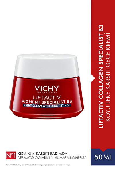Vichy Liftactiv B3 Cilt Tonu Eşitleyici Retinol İçeren Gece Kremi 50 ml