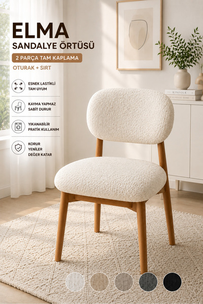 Faiend Lastikli Likralı Sandalye Kılıfı - Sandalye Minder Jakarlı Sandalye Mi...