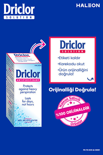Driclor Aşırı Terleme Önleyici Antiperspirant Roll-On 20ml