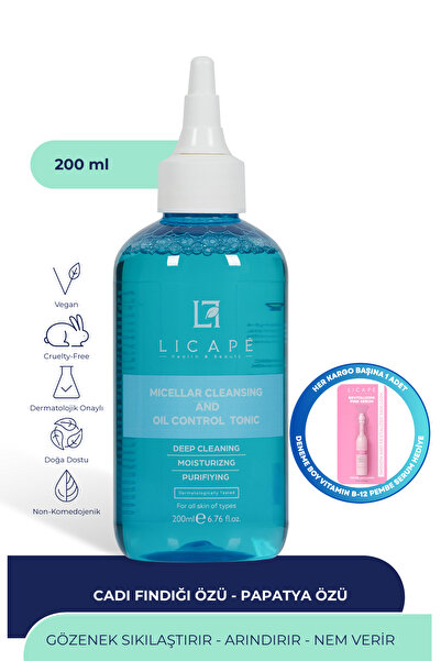 Licape Gözenek Sıkılaştırıcı, Arındırıcı ve Yağ Dengeleyici Tonik 200ml