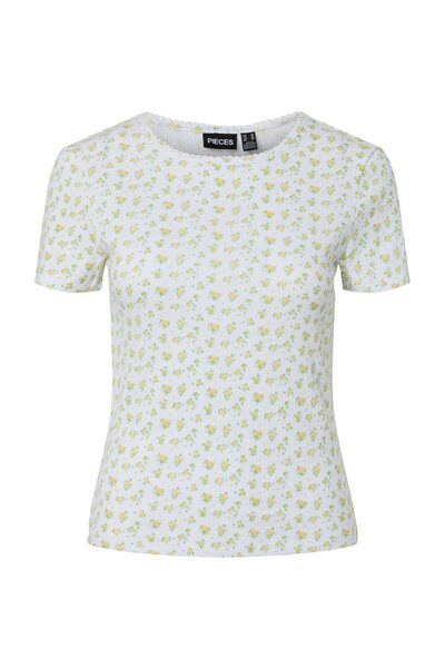 PIECES PCTURIEL SS O-NECK PRINTED TEE JRS BC
