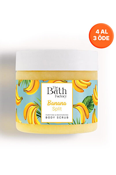 THE BATH FACTORY Nemlendirici ve Arındırıcı Banana Split Vücut Peelingi 300 gr