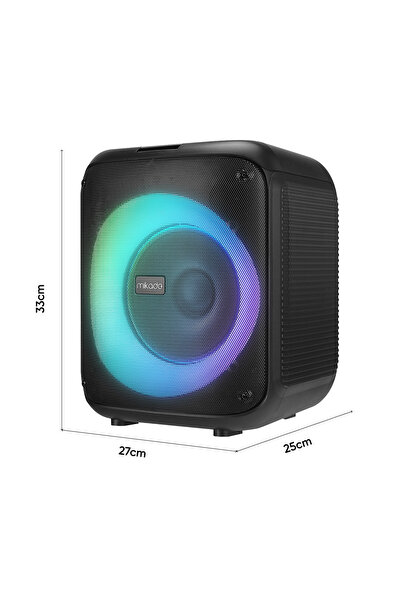 Mikado MD-BT51 BOMBIX, 60W, TAŞINABİLİR, BT/USB/TF/TWS, RGB AYDINLATMA, TOPLANTI, PARTİ, AÇIK HAVA S