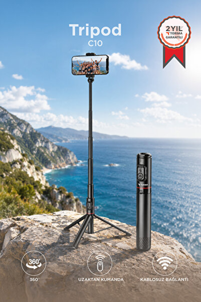 Tripod Multi-Purpose Selfie Stick C10 Black