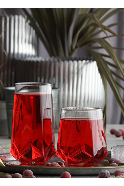 LAV Valeria Glass - 12 Liter Water Soft Drink Glass Set 2 Sizes