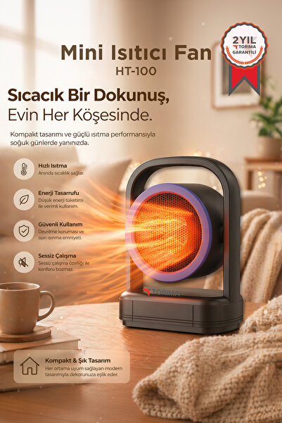 Torima Mini Isıtıcı Fan Taşınabilir Sessiz Hızlı Isıtma 500W Kompakt Isıtıcı ...