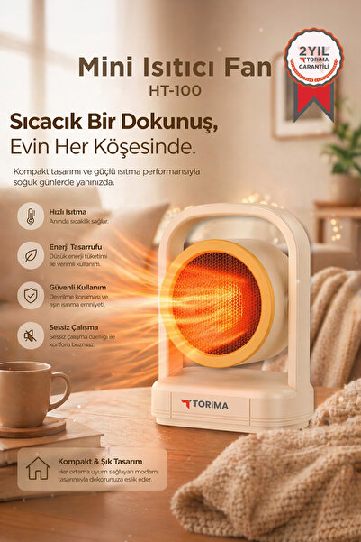 Torima Mini Isıtıcı Fan Taşınabilir Sessiz Hızlı Isıtma 500W Kompakt Isıtıcı ...
