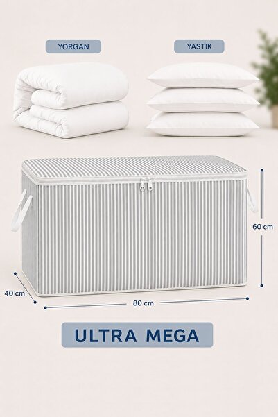 Helen's Home Ultra Mega Sandık Tipi Yorgan Yastık Hurcu En Büyük Boy Hurç 80x...