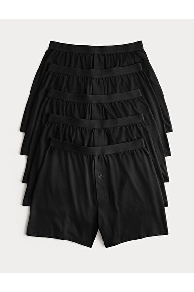 Marks & Spencer 5 Pack Pure Cotton Cool & Freshâ„¢ Jersey Boxers