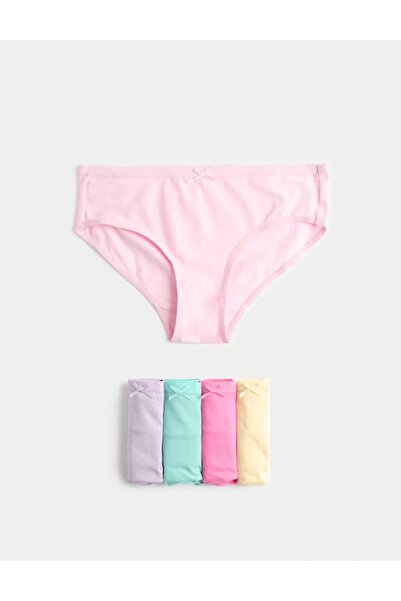Marks & Spencer Pachet de 10 chiloți din bumbac elastic (2-14 ani)