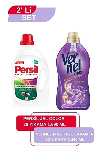 Vernel Max Taze Lavanta 1,44L + Persil Color Jel 26 Yıkama