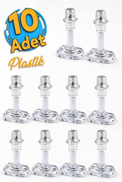 10 Pcs Behind Door Handle Stopper Bumper Transparent Plastic 8 Cm Stopper Holder Holder
