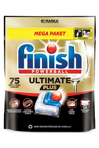 Finish Ultimate Plus Bulaşık Makinesi Deterjanı Kapsül Tablet 75 Adet