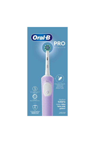 Oral-B D103 Vitality Pro Cross Action Şarjlı Diş Fırçası - Lila
