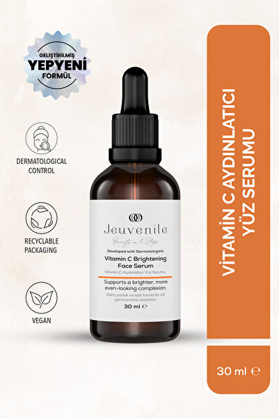 Jeuvenile Aydınlatıcı ve Leke Karşıtı C Vitamini Yüz Serumu 30 ml
