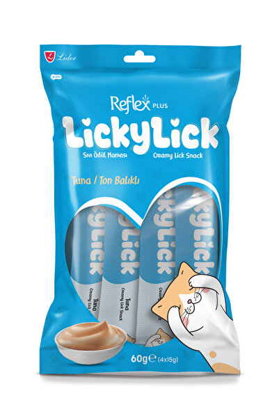 Reflex Plus LickyLick Ton Balıklı Sıvı Ödül Maması 60g (4 x 15 g)