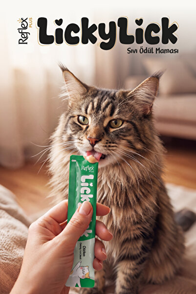 Reflex Plus LickyLick Tavuklu Sıvı Ödül Maması 60g (4 x 15 g)