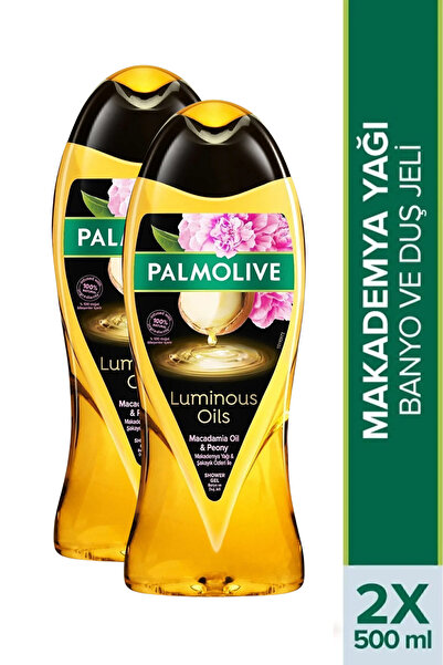 Palmolive Luminous Oils Makademya Yağı Banyo ve Duş Jeli 500 ml x 2 Adet