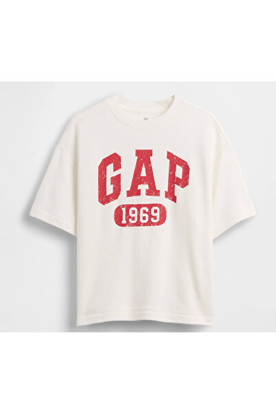 GAP Tricou alb cu logo