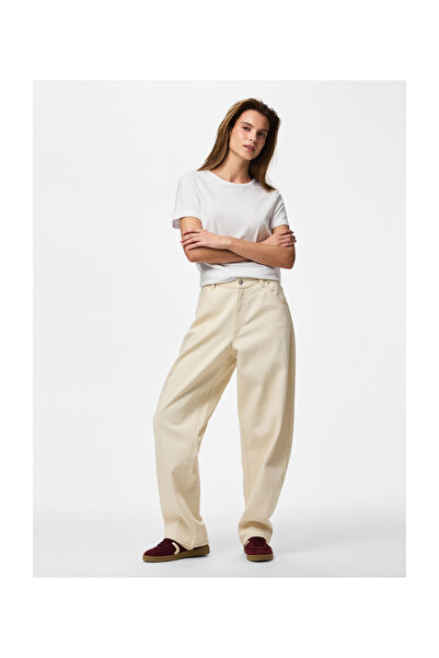 PIECES PCGRACE HW BARREL JEANS BC