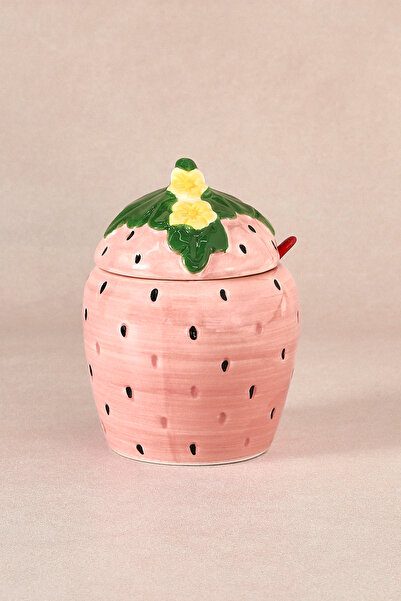 Karaca Strawberry Çilek Desenli Şekerlik 350 Ml