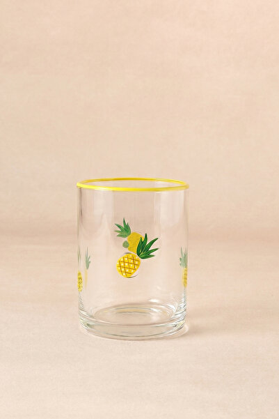 Karaca Pineapple Pineapple Patterned Soft Drink Glass 420 ml
