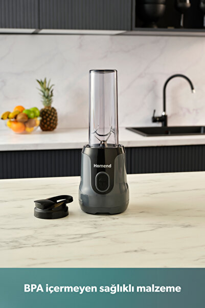 HOMEND Mixfresh 7026H Kişisel Smoothie Blender Antrasit Siyah