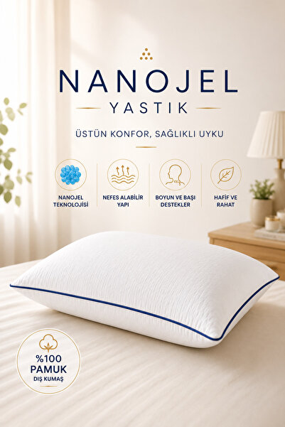 Formeya Climate %100 Pamuk Dış Kumaş Nano Jel Yastık Otel Yastığı 50*70 Cm 11...