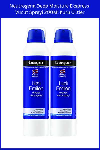 Neutrogena Deep Moisture Ekspress Vücut Spreyi 200 ml x2