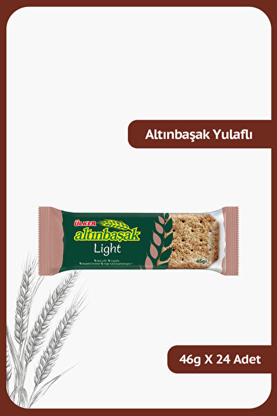 Ülker ALTINBAŞAK Light Yulaflı, Bol Lifli, Kepekli Kraker - 46 gram - 24 Adet