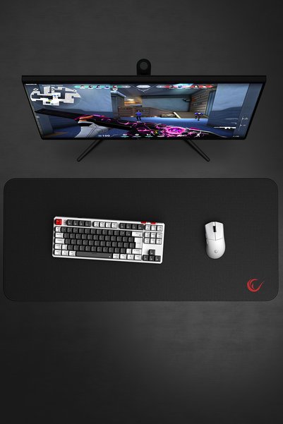 Rampage BLITZ XXL 900x400x4mm Dikişli Neutral Kumaş Siyah Gaming Mouse Pad