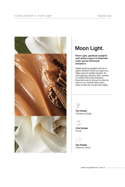 Royal Platinum Moon Light 30 ml Unisex Niche Parfüm Karamel Kahve Sıcak Yoğun