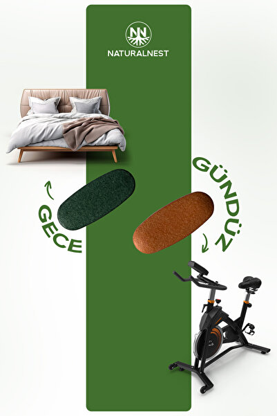 Naturalnest Magnezyum Kompleks Gece Gündüz -Sitrat-Malat-Taurat-Bisglisinat-Malik Asit-Valerian-B6 Vitamin 30+30