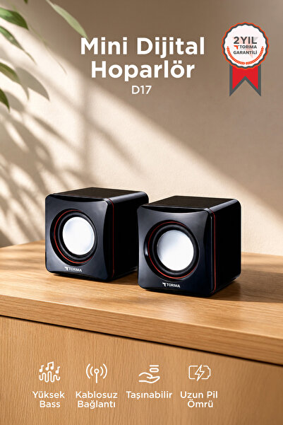 Torima Hoparlör Bilgisayar Laptop Kablolu Speaker D17 Siyah