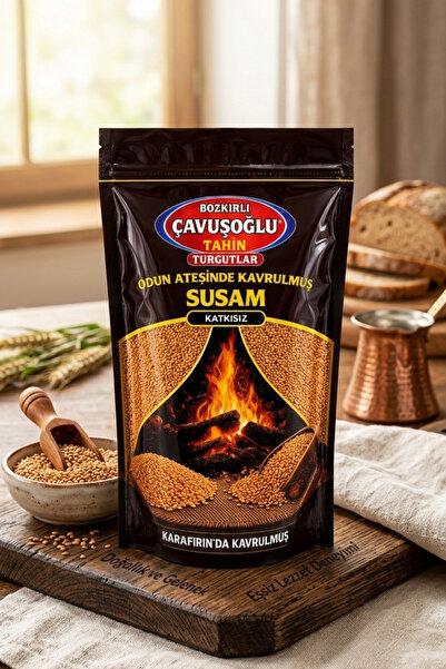 Bozkırlı Çavuşoğlu Odun Ateşinde Kavrulmuş Susam 1 Kg x 2 Adet