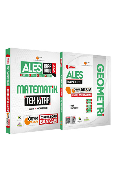 Karakutu Yayınları 2026 ALES Kara Kutu TEK KİTAP Matematik ve Geometri ÖSYM Ç...