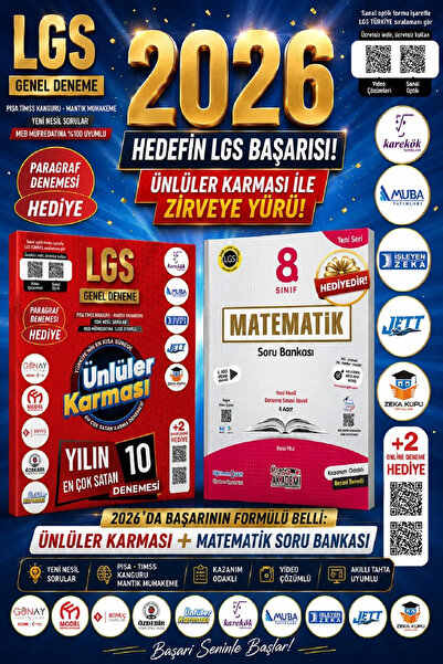 Ünlüler Karması Ünlüler Karması 2025 LGS Genel Deneme 10 Yayın 10 Deneme- (Ma...