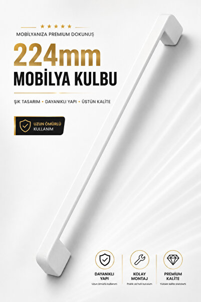 Badem10 Gölcük Oval Mobilya Mutfak Çekmece Dolap Dolabı Kapak Metal Kulpu Kul...