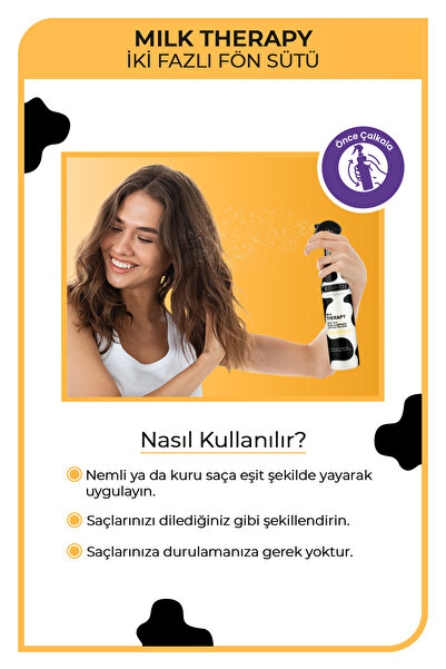 Morfose Milk Therapy Çift Fazlı Saç Bakım Fön Suyu 400 ML - Saç Dökülmesi Önleyici, Besleyici, Koruyucu Etki