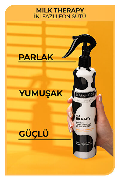 Morfose Milk Therapy Çift Fazlı Saç Bakım Fön Suyu 400 ML - Saç Dökülmesi Önleyici, Besleyici, Koruyucu Etki