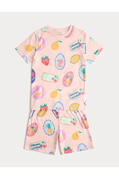 Marks & Spencer Pure Cotton Fruit Pyjamas (1-16 Yrs)