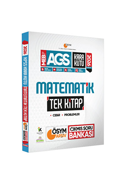 Karakutu Yayınları 2026 MEB AGS Kara Kutu Matematik TEK KİTAP ÖSYM Arşiv Çıkm...