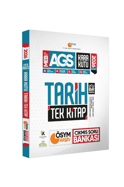 Karakutu Yayınları 2026 MEB-AGS Kara Kutu Tarih TEK KİTAP ÖSYM Arşiv Çıkmış S...