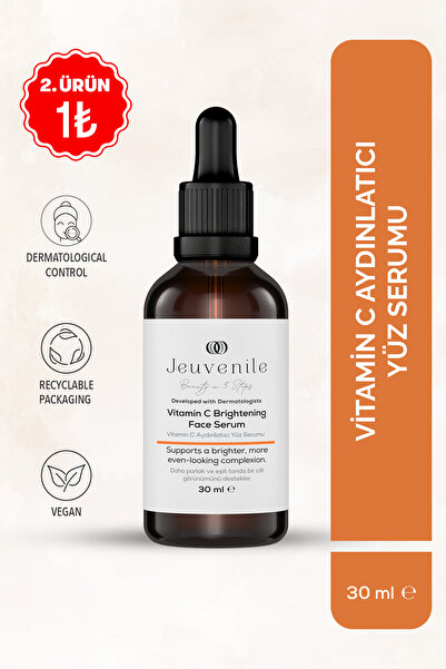 Jeuvenile Aydınlatıcı ve Leke Karşıtı C Vitamini Yüz Serumu 30 ml