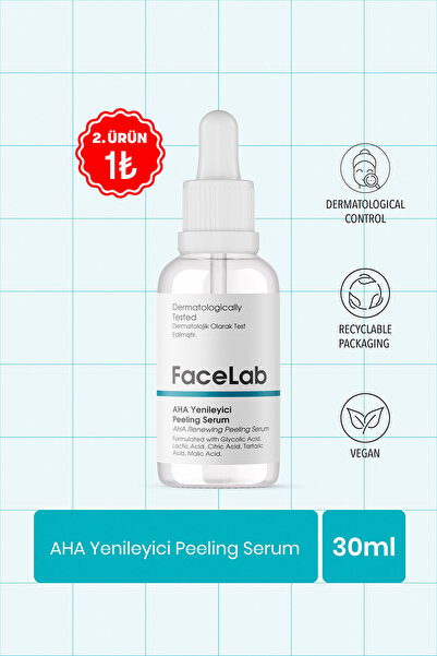FaceLab AHA Yenileyici Peeling Serum (30 ml) – Geliştirilmiş Yepyeni Formül