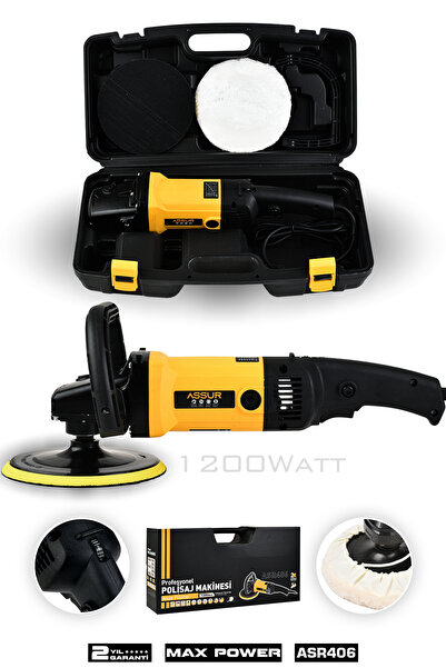 ASSUR 1200w Polisaj 6 Kademeli 180 mm Pasta Cila