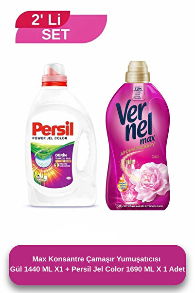 Vernel Max Gül 1440 ML + Persil Color Jel 26 Yıkama