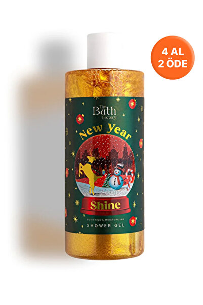 THE BATH FACTORY Nemlendirici ve Besleyici New Year Shine Simli Duş Jeli 400 ml